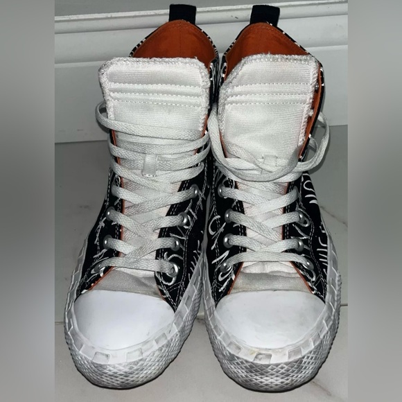 Converse UNT1TL3D High Top “Not A Chuck” Printed Spellout Sneakers Shoes - Picture 2 of 10